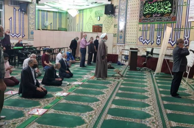 استقبال نمازگزاران از برنامه های ماه رمضان مسجد النبی (ص)